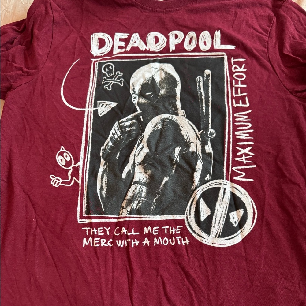 Marvel Deadpool Maximum Effort T-Shirt - Burgundy